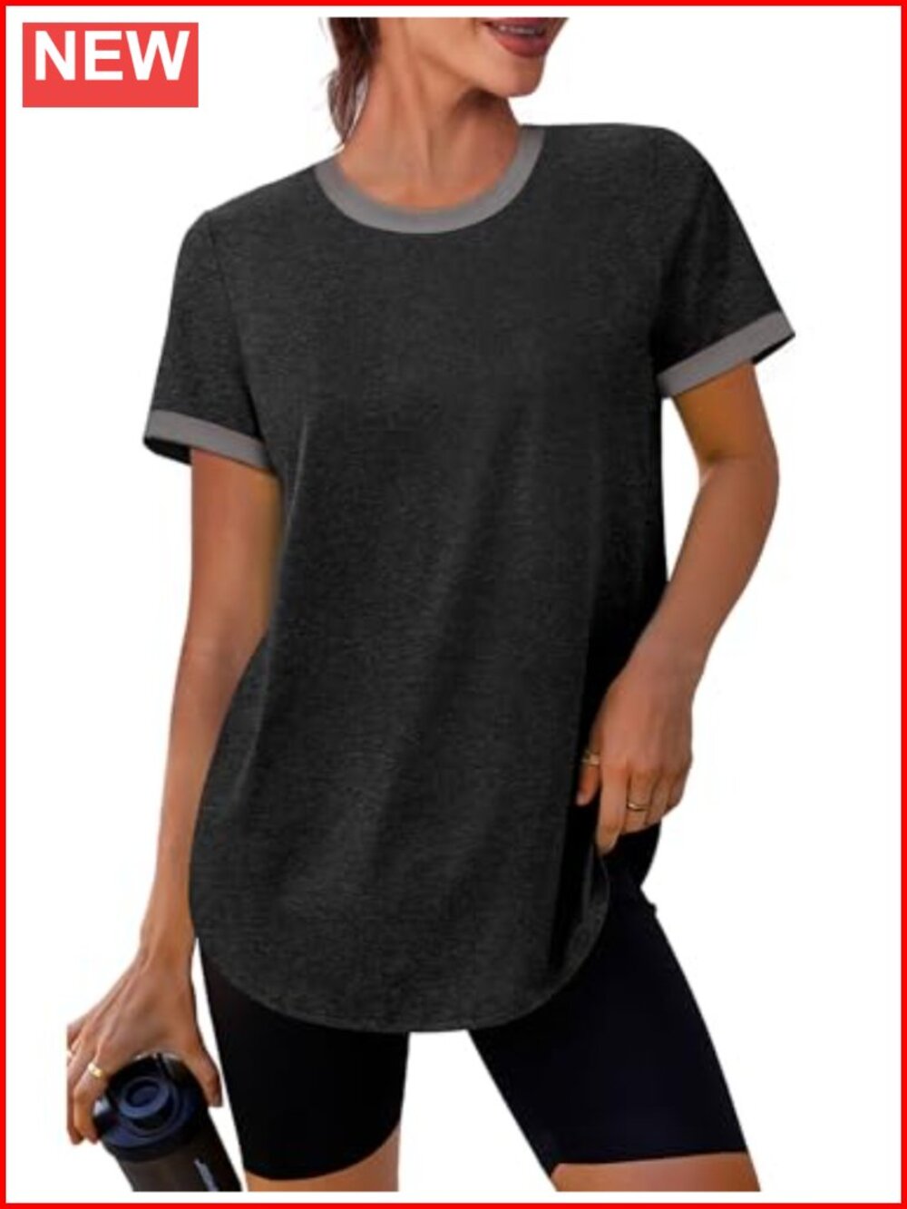 Women's Workout Tops Short Sleeve Athletic UPF 50+ Moisture Wicking Gym T-Shirt